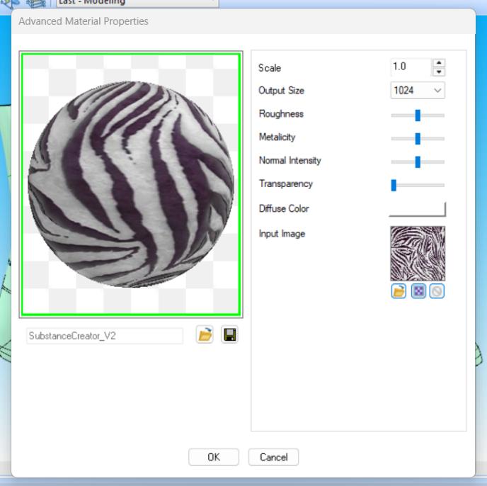 Advanced materials: transparency and diffuse colour