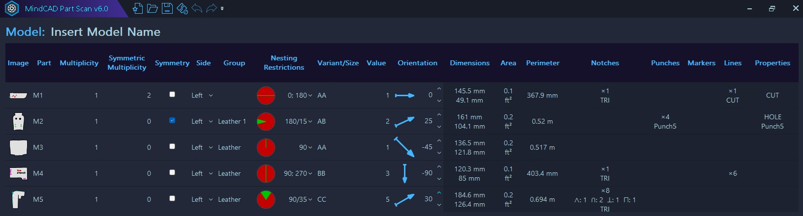 New Review View with Parts List